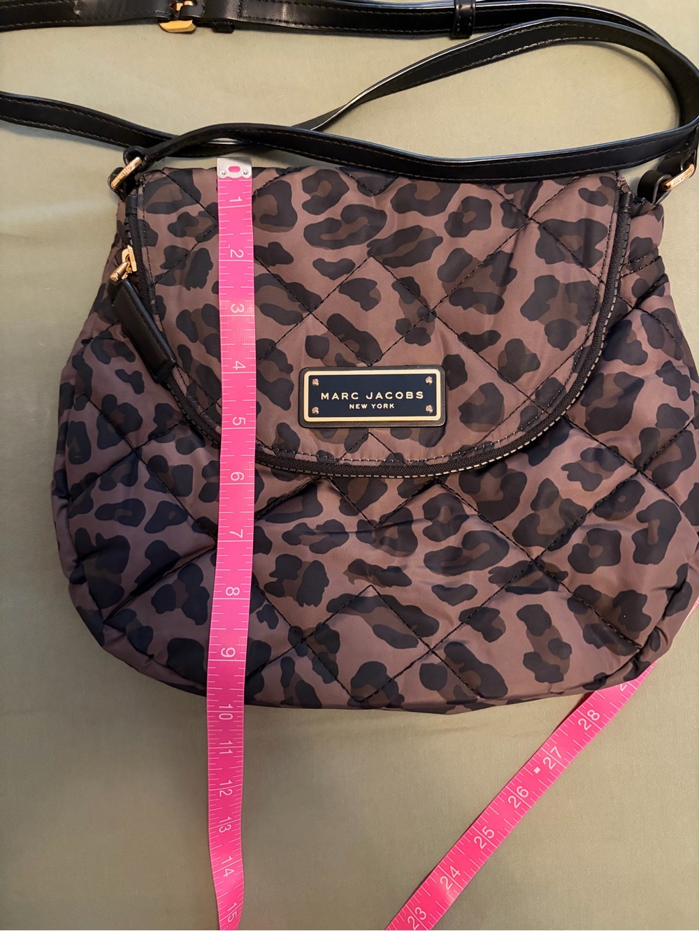 Marc Jacobs Quilted Leopard-Print Crossbody - Brown & Black - Picture 6 of 9